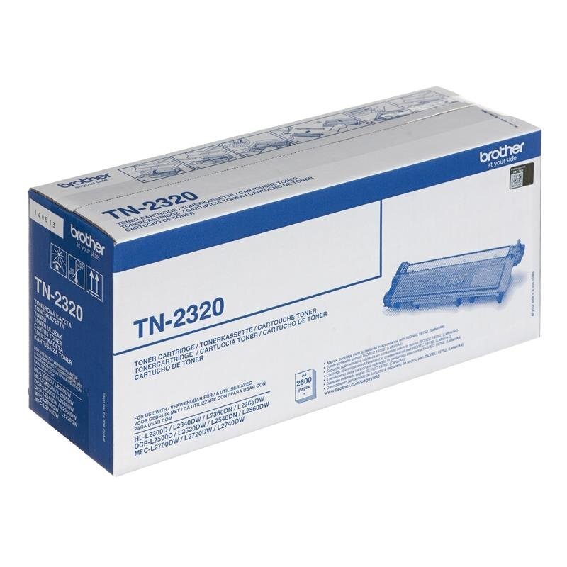 BROTHER TN2320 black toner 2400 pages цена и информация | Laserprinteri toonerid | kaup24.ee