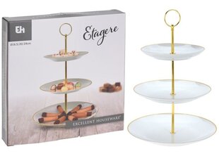 Excellent Houseware serveerimisalus, 33 cm, valge цена и информация | Посуда, тарелки, обеденные сервизы | kaup24.ee