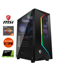 MSI Vampiric 100R Ryzen 5 5600X 8GB DDR4 1TB SSD M2 1TB HDD GTX 1650 4GB Windows 10 цена и информация | Стационарные компьютеры | kaup24.ee