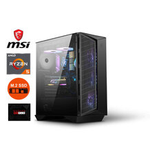 MSI GunGir 110M Ryzen 7 5700G 16GB 512GB SSD M2 1TB HDD RX 560 4GB 6GB Windows 10 цена и информация | Стационарные компьютеры | kaup24.ee