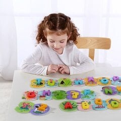 Алфавитная головоломка Tooky Toy цена и информация | Развивающие игрушки и игры | kaup24.ee