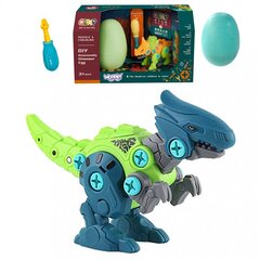 Dinosaurus Raptor värvilises pakendis munaga + kruvikeeraja hind ja info | Klotsid ja konstruktorid | kaup24.ee