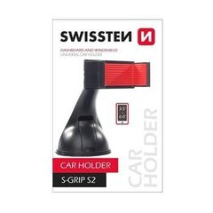 Универсальный автомобильный держатель Swissten S-GRIP S2 Premium Universal Window Holder для устройств 3.5 - 6", Черный цена и информация | Держатели для телефонов | kaup24.ee