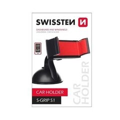 Универсальный держатель Swissten S-GRIP S1 Premium для 3.5 - 6" устройств с вращающимся креплением, Черный цена и информация | Mobiiltelefonide hoidjad | kaup24.ee