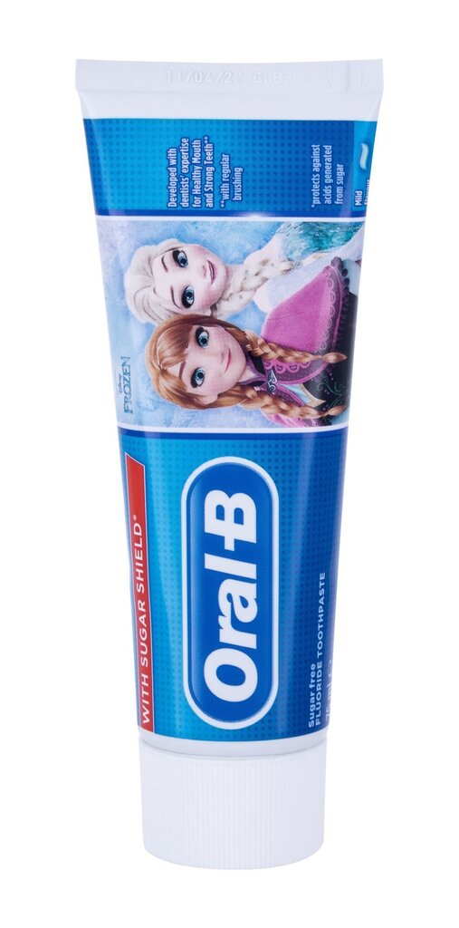 Hambapasta lastele Oral-B Frozen Cars, 3+ aastat, 75 ml цена и информация | Suuhügieen | kaup24.ee