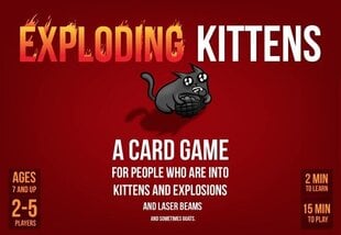 Lauamäng Exploding Kittens, inglise keeles цена и информация | Настольные игры, головоломки | kaup24.ee