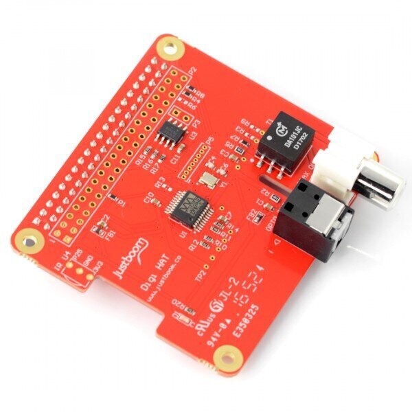 JustBoom Digi Hat helikaart Raspberry Pi 4/3/2 / B + hind ja info | Robootika, konstruktorid ja tarvikud | kaup24.ee