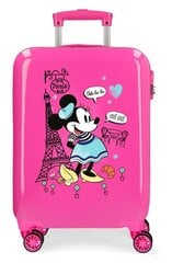 Чемодан Disney Minnie Paris 55*38*20 см, розовый цена и информация | Чемоданы, дорожные сумки | kaup24.ee