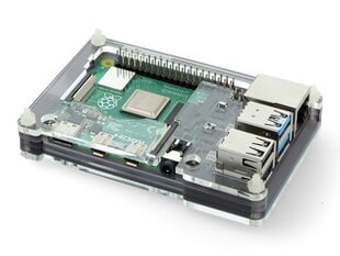 Корпус Pibow Coupe 4, Ninja, Raspberry Pi 4B цена и информация | Электроника с открытым кодом | kaup24.ee