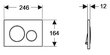 WC loputusnupp Geberit, Sigma 20, valge matt-valge-valge matt. 115.882.01.1 hind ja info | WC-poti tarvikud | kaup24.ee