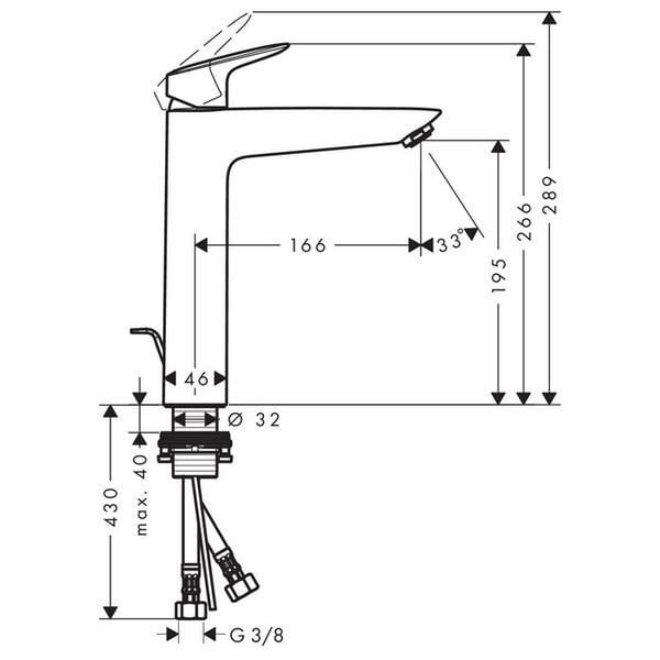 Valamusegisti Hansgrohe MyCube XL, 71012000 цена и информация | Vannitoa segistid | kaup24.ee