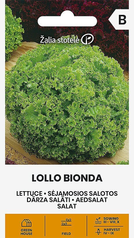 Lehtsalat Lollo Bionda hind ja info | Köögivilja-, marjaseemned | kaup24.ee