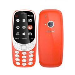 Nokia 3310 Dual Sim, Punane hind ja info | Mobiiltelefonid | kaup24.ee