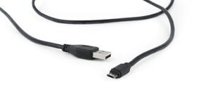 Кабель GEMBIRD CCB-USB2-AMmDM-6, 1,8 м, черный цена и информация | Кабели для телефонов | kaup24.ee