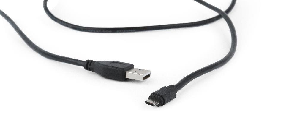 Kaabel GEMBIRD CCB-USB2-AMmDM-6, 1,8 m, must hind ja info | Mobiiltelefonide kaablid | kaup24.ee