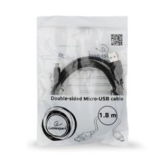 Кабель GEMBIRD CC-USB2-AMmDM-6, 1.8 м, черный цена и информация | Кабели для телефонов | kaup24.ee