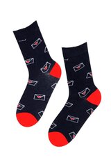 Хлопковые носки темно-синего и красного цвета с изображением любовных писем Email цена и информация | Женские носки | kaup24.ee