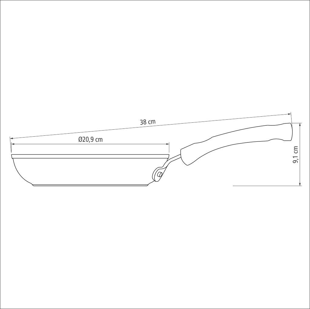 Tramontina Monaco Induction praepann, ø20 cm hind ja info | Pannid | kaup24.ee