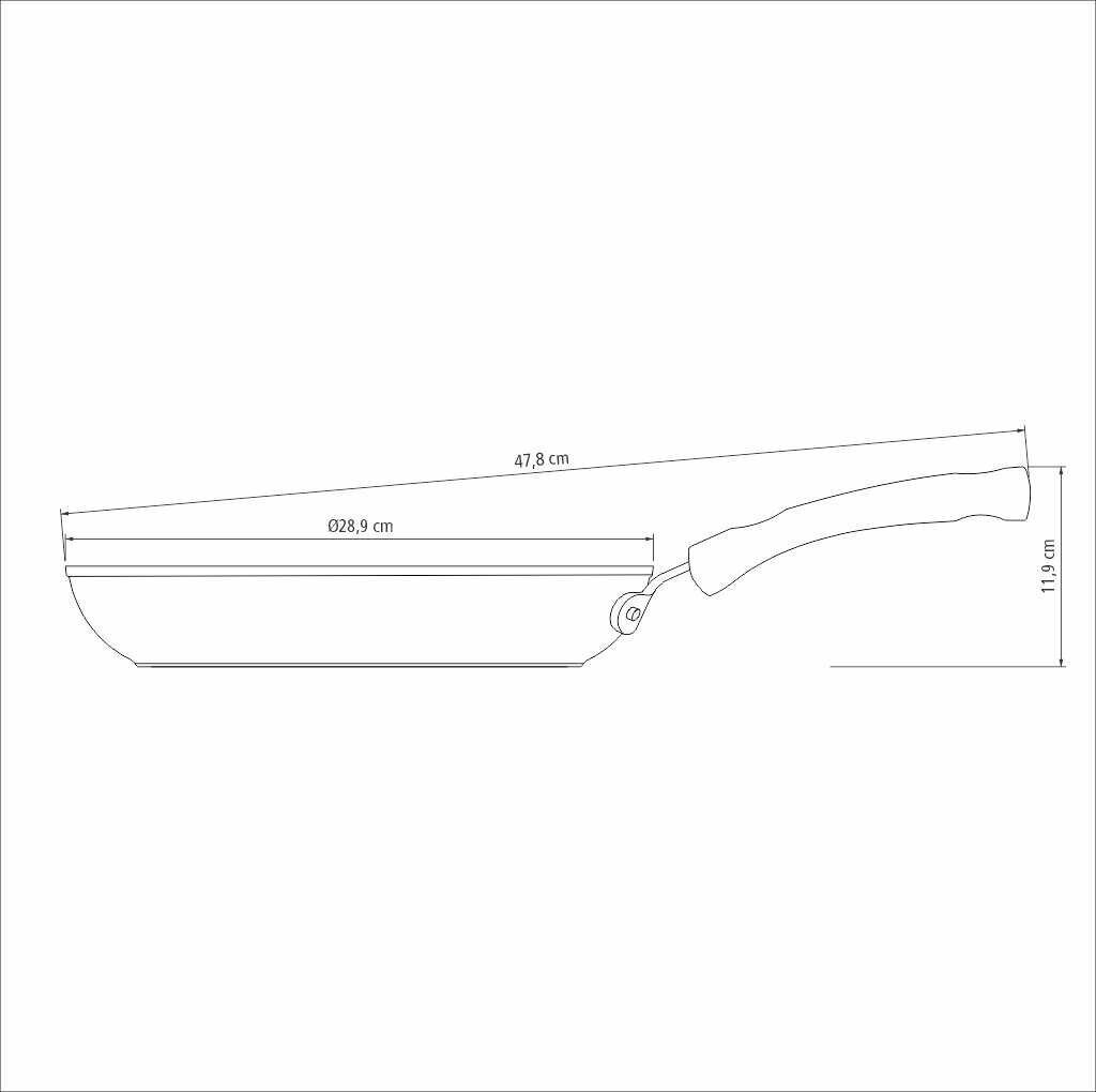 Tramontina Monaco Induction praepann, ø28 cm цена и информация | Pannid | kaup24.ee