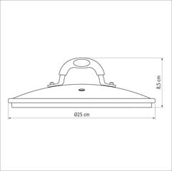 Tramontina Monaco Induction крышка Ø24 cm  цена и информация | Cковородки | kaup24.ee