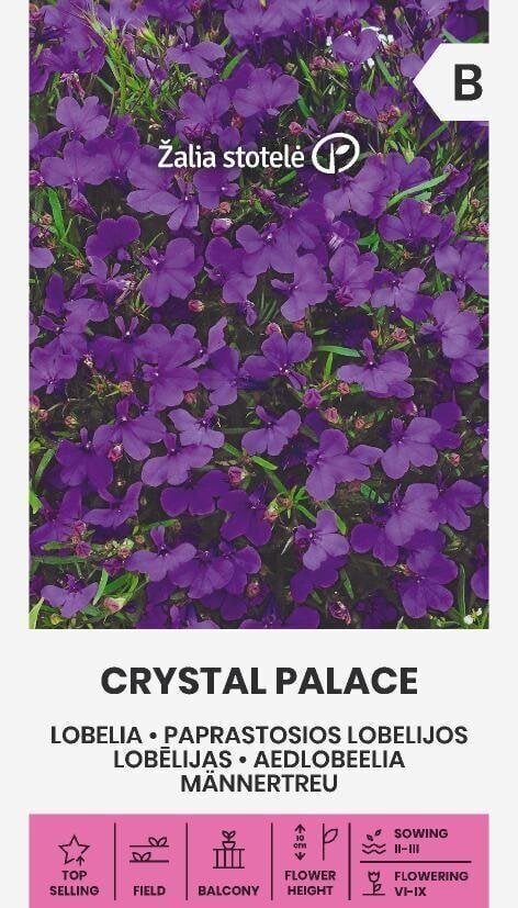 Aedlobeelia Crystal Palace hind ja info | Lilleseemned | kaup24.ee