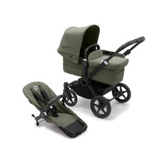 Bugaboo Donkey 5 Mono universaalne vanker, Black/Forest Green-Forest Green hind ja info | Vankrid, jalutuskärud | kaup24.ee