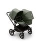 Bugaboo Donkey 5 Mono universaalne vanker, Black/Forest Green-Forest Green hind ja info | Vankrid, jalutuskärud | kaup24.ee