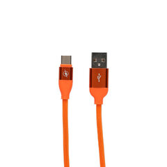 USB A - USB C Kaabel Contact 2A 1,5 m: Värvus - Oranž цена и информация | Кабели для телефонов | kaup24.ee