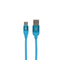 Кабель USB A — USB C Contact 2A 1,5 м: Цвет - Синий цена и информация | Кабели для телефонов | kaup24.ee