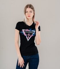 Женская футболка Guess W2GI06*JBLK, черная 7628067538583 цена и информация | Женские футболки | kaup24.ee