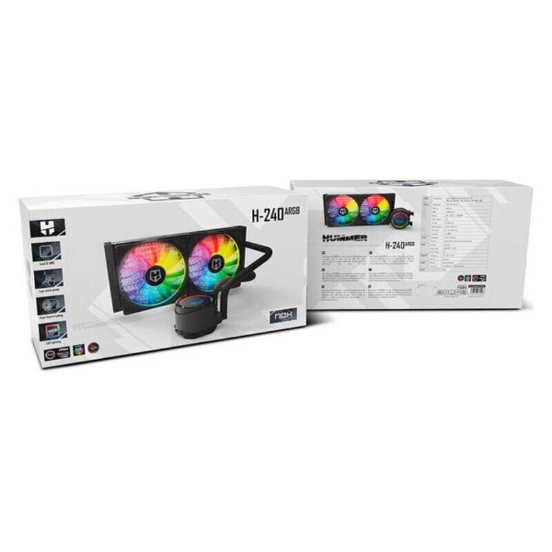 Külmutuskomplekt NOX Hummer RGB Must цена и информация | Vesijahutused - komplektid | kaup24.ee