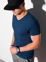 Мужская футболка Ombre S1369, темно-синяя цена и информация | Мужские футболки | kaup24.ee