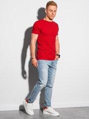 Мужская футболка Ombre S1370, красная цена и информация | Мужские футболки | kaup24.ee