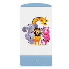 Riidekapp Babydreams - Zoo, sinine hind ja info | Lastetoa kapid | kaup24.ee