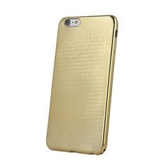 Mocco Carbon Premium Series Back Case Silicone For Samsung A320 Galaxy A3 (2016) Gold hind ja info | Telefoni kaaned, ümbrised | kaup24.ee