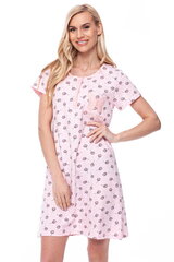 Хлопковая ночная рубашка для женщин Sevgi 356, розовая цена и информация | Женские пижамы, ночнушки | kaup24.ee