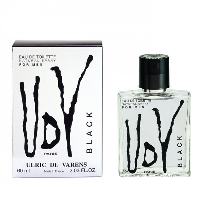 Tualettvesi Ulric De Varens Black EDT meestele, 60 ml hind ja info | Meeste parfüümid | kaup24.ee