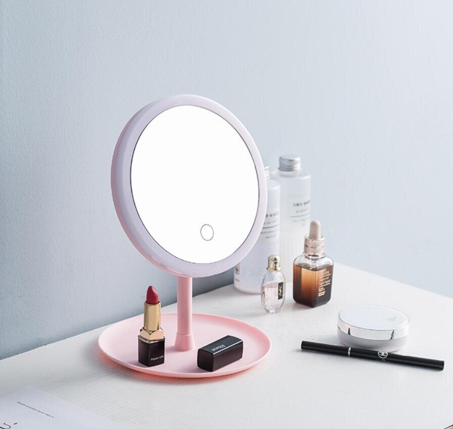 LED-valgustava kosmeetilise peegliga peegel Make up hind ja info | Meigikotid, lauapeeglid | kaup24.ee