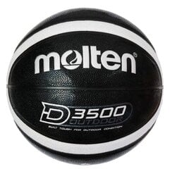 Molten korvpall B6D3500, sünt. nahk, must/hõbehall цена и информация | Баскетбольные мячи | kaup24.ee