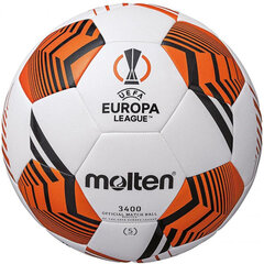 Футбольный мяч MOLTEN F5U3400-12 UEFA Europa League replica цена и информация | Футбольные мячи | kaup24.ee