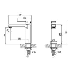 Valamusegisti Lemark LM1537C Grace hind ja info | Vannitoa segistid | kaup24.ee