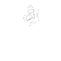 Nowodvorski Lighting laevalgusti 8838 Vespa Black 1 hind ja info | Laelambid | kaup24.ee