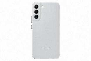 Leather Cover for Samsung Galaxy S22 Plus, Light Gray цена и информация | Чехлы для телефонов | kaup24.ee