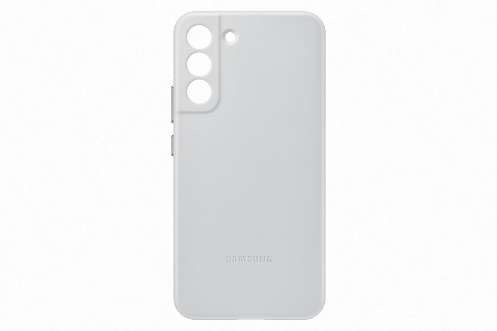 Leather Cover for Samsung Galaxy S22 Plus, Light Gray hind ja info | Telefoni kaaned, ümbrised | kaup24.ee