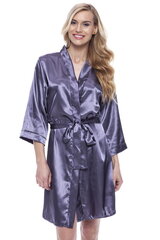 Naiste kunstsiidist hommikumantel - peignoir Jasmin 406, hall hind ja info | Naiste hommikumantlid | kaup24.ee