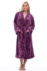 Naiste hommikumantel ornamentidega, lilla hind ja info | Naiste hommikumantlid | kaup24.ee