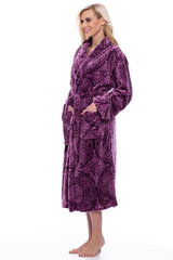 Naiste hommikumantel ornamentidega, lilla hind ja info | Naiste hommikumantlid | kaup24.ee