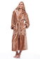 Naiste bambuskiust hommikumantel kapuutsiga, pruun hind ja info | Naiste hommikumantlid | kaup24.ee
