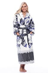 Naiste bambuskiust hommikumantel siniste lilledega Elite Bamboo hind ja info | Naiste hommikumantlid | kaup24.ee
