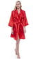 Naiste kunstsiidist hommikumantel - peignoir Jasmin 406, punane цена и информация | Naiste hommikumantlid | kaup24.ee